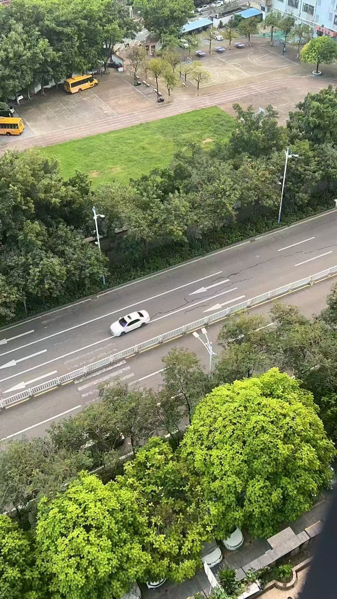 清城区东城大道培英学校道路。网络图片
