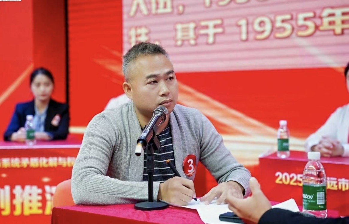 胡升业参赛现场。通讯员供图 胡升业参赛现场。通讯员供图