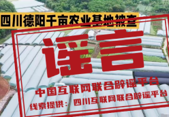 “四川德阳千亩农业基地被查”不实（2026·04·17）