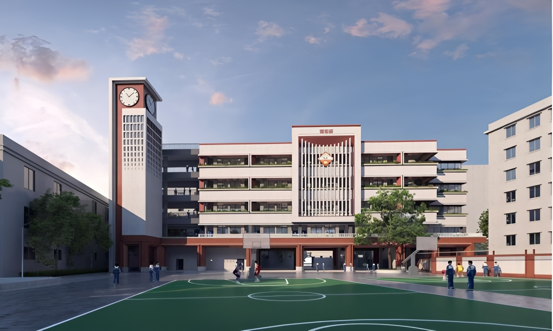 教学楼效果图。 教学楼效果图。