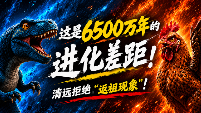 这是6500万年的进化差距！清远拒绝“返祖现象”！